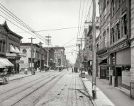Knoxville Tennessee circa  Gay Street looking north from Clinch Avenue